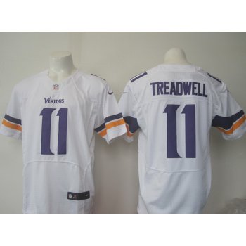 Men's Minnesota Vikings #11 Laquon Treadwell White Road NFL Nike Elite Jersey