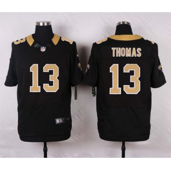 Men's New Orleans Saints #13 Michael Thomas Black Team Color NFL Nike Elite Jersey