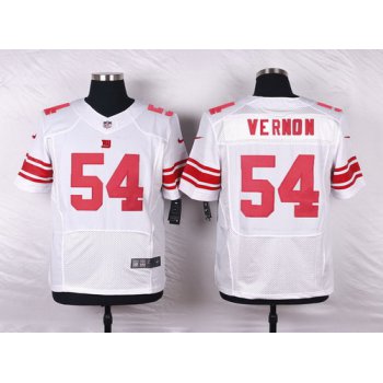 Men's New York Giants #54 Olivier Vernon White Road NFL Nike Elite Jersey