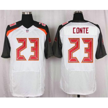 Men's Tampa Bay Buccaneers #23 Chris Conte White Road NFL Nike Elite Jersey