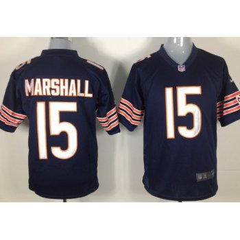 Nike Chicago Bears #15 Brandon Marshall Blue Game Jersey