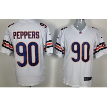 Nike Chicago Bears #90 Julius Peppers White Game Jersey