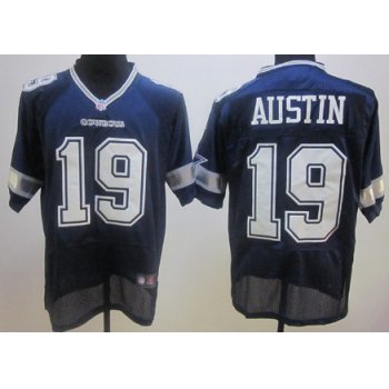 Nike Dallas Cowboys #19 Miles Austin Blue Elite Jersey