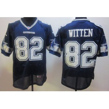 Nike Dallas Cowboys #82 Jason Witten Blue Elite Jersey