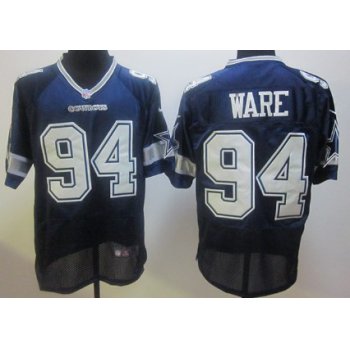 Nike Dallas Cowboys #94 DeMarcus Ware Blue Elite Jersey