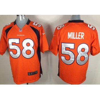 Nike Denver Broncos #58 Von Miller Orange Game Jersey