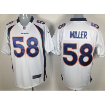 Nike Denver Broncos #58 Von Miller White Game Jersey