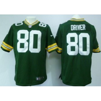 Nike Green Bay Packers #80 Donald Driver Green Game Jersey