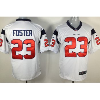 Nike Houston Texans #23 Arian Foster White Game Jersey