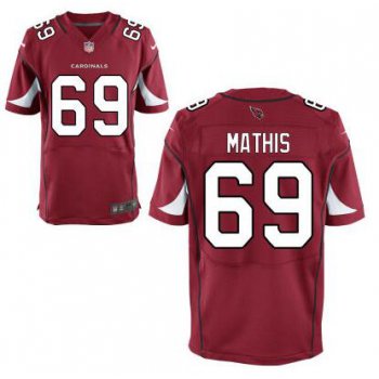 Men's Arizona Cardinals #69 Evan Mathis Red Team Color NFL Nike Elite Jersey