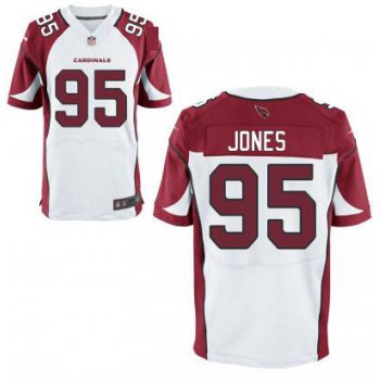 Men's Arizona Cardinals #95 Chandler Jones White Road NFL Nike Elite Jersey