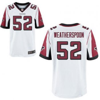 Men's Atlanta Falcons #52 Sean Weatherspoon White Road NFL Nike Elite Jersey