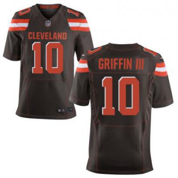 Men's Cleveland Browns #10 Robert Griffin III Team Color 2015 NFL Nike Elite Jersey