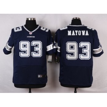 Men's Dallas Cowboys #93 Benson Mayowa Navy Blue Team Color NFL Nike Elite Jersey