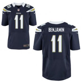 Men's San Diego Chargers #11 Travis Benjamin Navy Blue Team Color NFL Nike Elite Jersey