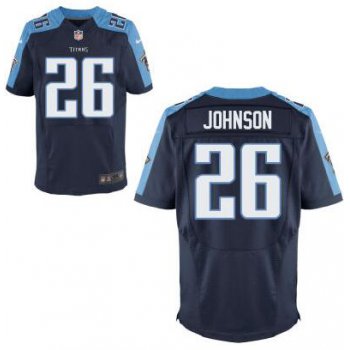 Men's Tennessee Titans #26 Rashad Johnson Navy Blue Alternate NFL Nike Elite Jersey