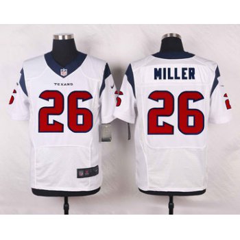 Nike Texans #26 Lamar Miller White Men's Stitched NFL Elite Jersey