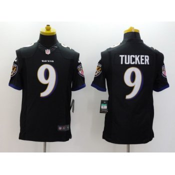 Nike Baltimore Ravens #9 Justin Tucker 2013 Black Limited Jersey