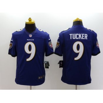 Nike Baltimore Ravens #9 Justin Tucker 2013 Purple Limited Jersey