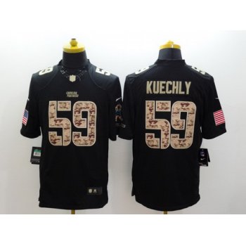 Nike Carolina Panthers #59 Luke Kuechly Salute to Service Black Limited Jersey