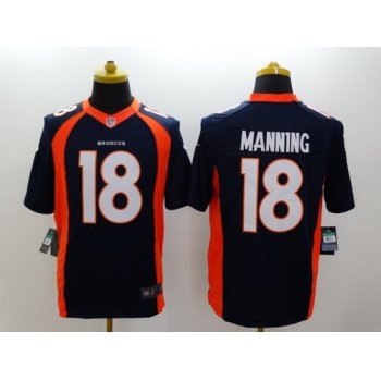 Nike Denver Broncos #18 Peyton Manning 2013 Blue Limited Jersey