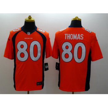 Nike Denver Broncos #80 Julius Thomas 2013 Orange Limited Jersey