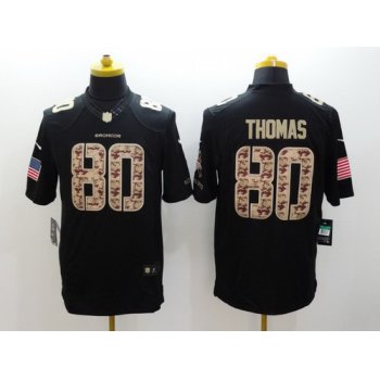 Nike Denver Broncos #80 Julius Thomas Salute to Service Black Limited Jersey