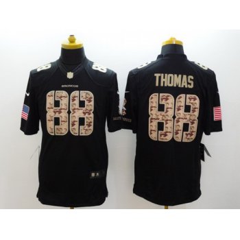 Nike Denver Broncos #88 Demaryius Thomas Salute to Service Black Limited Jersey