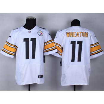 Nike Pittsburgh Steelers #11 Markus Wheaton White Elite Jersey