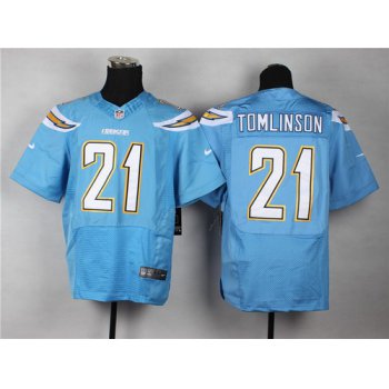 Nike San Diego Chargers #21 LaDainian Tomlinson 2013 Light Blue Elite Jersey