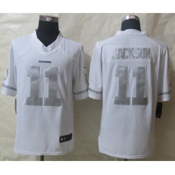 Nike Washington Redskins #11 DeSean Jackson Platinum White Limited Jersey