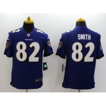 Nike Baltimore Ravens #82 Torrey Smith 2013 Purple Limited Jersey