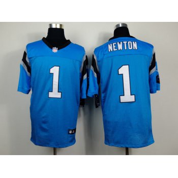 Nike Carolina Panthers #1 Cam Newton Light Blue Elite Jersey