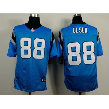 Nike Carolina Panthers #88 Greg Olsen Light Blue Elite Jersey