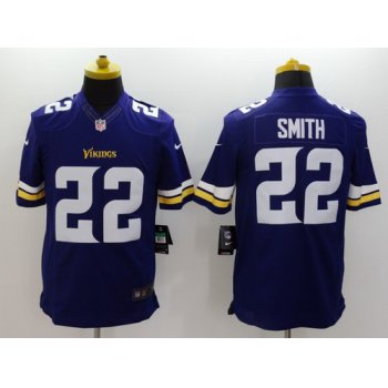 Nike Minnesota Vikings #22 Harrison Smith 2013 Purple Limited Jersey