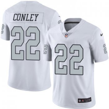 Nike Oakland Raiders #22 Gareon Conley White Men's Stitched NFL Limited Rush Jersey