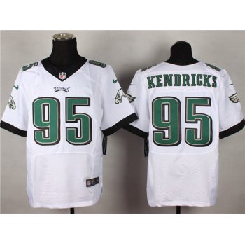 Nike Philadelphia Eagles #95 Mychal Kendricks 2014 White Elite Jersey