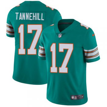 Nike Miami Dolphins #17 Ryan Tannehill Aqua Green Alternate Men's Stitched NFL Vapor Untouchable Limited Jersey