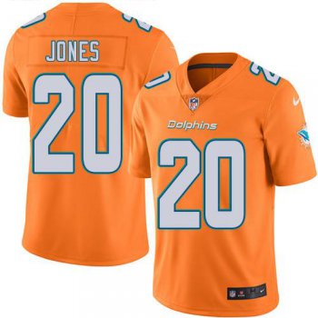 Nike Miami Dolphins #20 Reshad Jones Orange Men's Stitched NFL Limited Rush Jersey