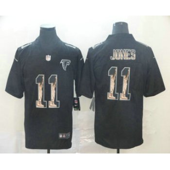 Men's Atlanta Falcons #11 Julio Jones Black Statue Of Liberty Stitched NFL Nike Limited Jersey