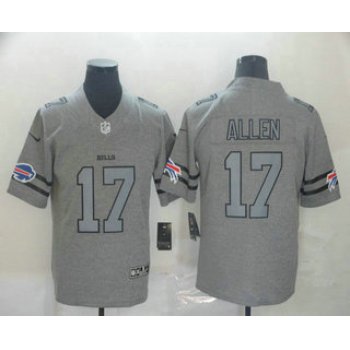 Men's Buffalo Bills #17 Josh Allen 2019 Gray Gridiron Vapor Untouchable Stitched NFL Nike Limited Jersey