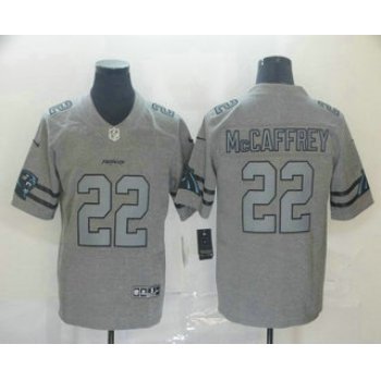 Men's Carolina Panthers #22 Christian McCaffrey 2019 Gray Gridiron Vapor Untouchable Stitched NFL Nike Limited Jersey