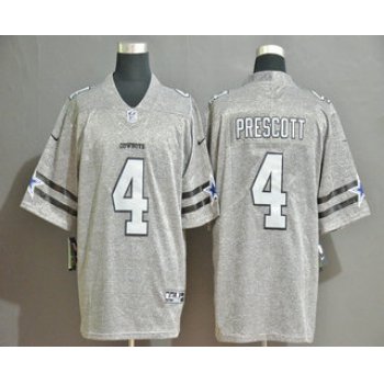 Men's Dallas Cowboys #4 Dak Prescott 2019 Gray Gridiron Vapor Untouchable Stitched NFL Nike Limited Jersey