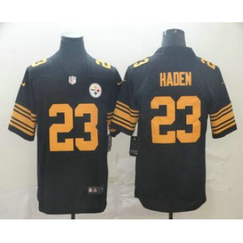 Men's Pittsburgh Steelers #23 Joe Haden Black 2016 Color Rush Stitched NFL Nike Limited Jersey