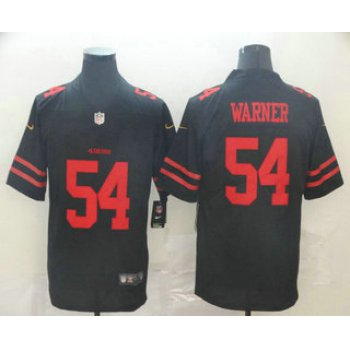 Men's San Francisco 49ers #54 Fred Warner Black 2017 Vapor Untouchable Stitched NFL Nike Limited Jersey