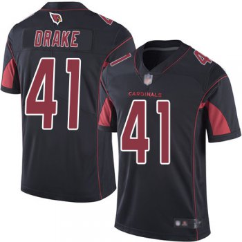 Cardinals #41 Kenyan Drake Black Men's Stitched Football Limited Rush Jersey