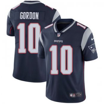 Men's NFL New England Patriots #10 Josh Gordon Navy Blue Home Vapor Untouchable Limited Nike Jersey