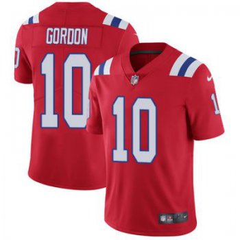 Men's NFL New England Patriots #10 Josh Gordon Red Alternate Vapor Untouchable Limited Nike Jersey