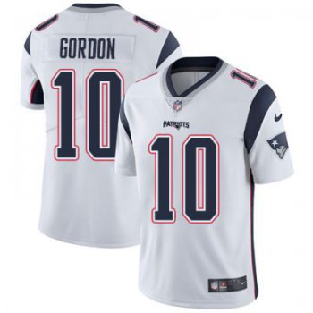 Men's NFL New England Patriots #10 Josh Gordon White Road Alternate Vapor Untouchable Limited Nike Jersey