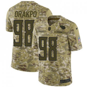 Nike Titans #98 Brian Orakpo Camo Men's Stitched NFL Limited 2018 Salute To Service Jersey